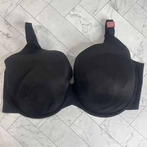 NWT Cacique Lane Bryant Womans Full Coverage Bra Black UNDERWIRE 44G